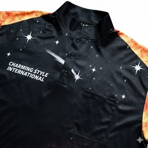 Camisetas Polo de Dardos con Diseño de Moda, Sublimadas, de Poliéster Estampado, con Cierre - Product Image 3