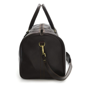 Sac de voyage week-end en cuir véritable grande capacité personnalisé, sac de sport et de gym tendance avec fermeture éclair pour séjours de nuit et week-ends - Product Image 3