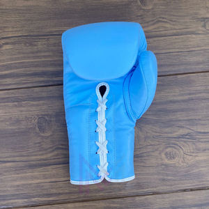 Guantes de Boxeo Profesionales Hechos a Medida, de Primera Calidad, con Cordones, para Competencia y Sparring, de Cuero Genuino, Ligeros - Product Image 4