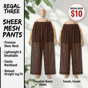 Pantalon de détente en maille transparente personnalisé avec ceinture extensible, pantalon en maille transparente pour hommes et femmes - Product Image 1