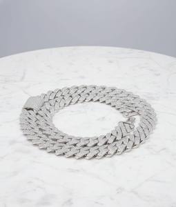 Mens 14K Gold Cuban Link <b>Chain</b> Lab Grown Diamond <b>Iced</b> <b>Out</b> Necklace Hip Hop Style Luxury Statement <b>Chain</b> High End Bling - Product Image 4