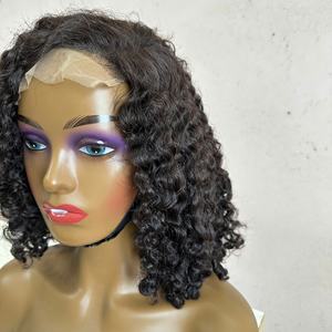 Lâche vague profonde extension de cheveux perruque brute vierge extension de cheveux dentelle frontale HD pointe ondulée bande faisceau de cheveux humains prix de gros - Product Image 1