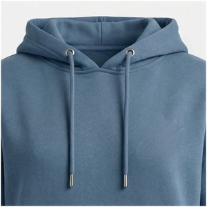 Conjunto Deportivo Unisex de Sudadera con Capucha y Pantalones Jogger Azul Sólido, 100% Algodón, Peso Medio, Informal, para Otoño - Product Image 4
