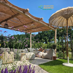 Voile d'ombrage en fibre de coco ECO2GO VIETNAM, vente en gros directe d'usine, pare-soleil extérieur écologique en maille avec bords renforcés - Product Image 6