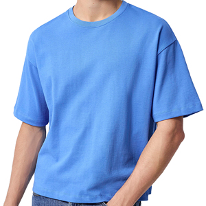 T-shirt Boxy personnalisé en coton, style streetwear, fabrication OEM ODM, fabricant de vêtements en marque privée, usine de vente en gros, t-shirt coupe Boxy sur mesure - Product Image 1