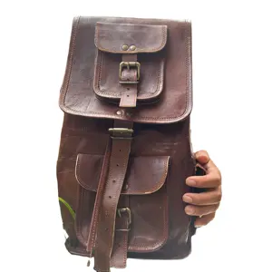 Designer echter Ziegenleder stilvoller Griffreihe Rucksack Tasche trendig beste Qualität Kollektion