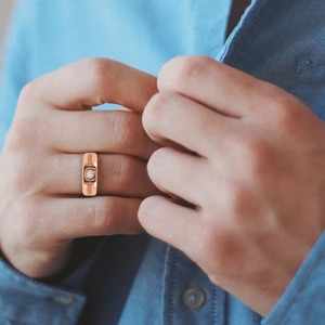 Anillo de Corazón ZAWO HOUSE de Lujo con Diamantes, Moissanita y Perlas de Agua Dulce, Chapado en Oro, Plata 925, Estilo Hip Hop, para Hombre y Mujer - Product Image 2