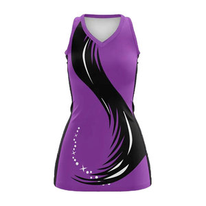 Netball Uniforms Full Sublimation Custom Team Name Number Breathable Moisture Wicking <b>Athletic</b> Sportswear Sleeveless Match - Product Image 1