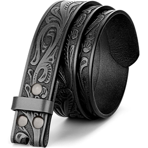 Cinturón de Cuero Genuino Reversible Marrón Cognac de 3.5cm de Ancho con Hebilla de Acero, Ajuste Personalizado, Casual y Formal, Alta Resistencia y Durabilidad - Product Image 1