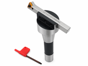 Fraise à tête de 2 pouces (50 mm) en acier, à pointe indexable R-8/M-14.1, avec tige filetée 7/16 pouces, pour machine de fraisage et de tournage - Product Image 1