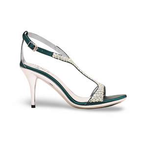 Verde FN6023 Sandalia Tacón Elegante Calzado Nupcial - Product Image 4
