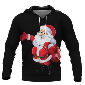 Sweat-shirt en polyester 100% écologique imprimé en 3D, design noir, vêtements d'hiver tricotés, motif personnalisé de Noël, pull à motif d'anime - Product Image 1