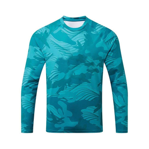 Chemise de pêche unisexe personnalisée OEM, haute élasticité, séchage rapide, satin 100% polyester, UPF 50, couleur unie, manches longues, haute qualité - Product Image 3