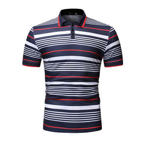 Camiseta polo de manga corta al por mayor, uniforme liso de golf, 100% poliéster, para hombre. - Product Image 3