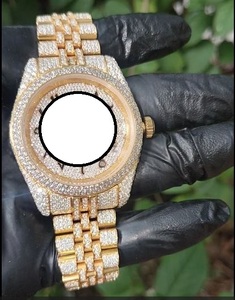 RUDRA JEWELS <b>WATCHES</b> Luxury Stainless Steel Automatic Mechanical Movement Sport Elegant Moissanite Square <b>Case</b> 39mm Japan <b>Watch</b> - Product Image 3