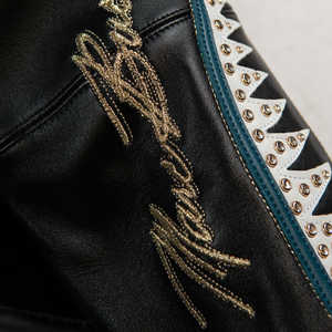 Veste Safari en Cuir pour Homme, Hiver, Haute Qualité, Confortable, Style Urbain Décontracté, Imperméable, Col Montant, Personnalisable, Vente en Gros - Product Image 3