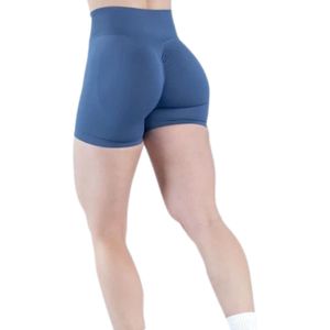 <b>Women</b> Blue <b>Gym</b> <b>Shorts</b> High Waist Stretch Fitness Running Yoga Workout Athletic Sports <b>Shorts</b> Activewear Training <b>Shorts</b> Custo - Product Image 5