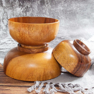 Meilleures ventes, bols à pâte décoratifs en bois poli écologiques, très demandés - Product Image 6