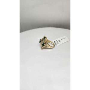 Bague de fiançailles en or 14 carats de haute qualité, diamant naturel de clarté SI, certifiée IGI, plaquée rhodium, bijoux de luxe pour femmes - Product Image 3
