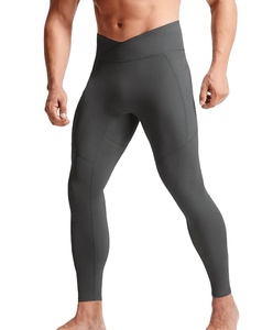 Leggings de Compresión para Gimnasio para Hombre OEM, Secado Rápido, Deportivos, con Bolsillo, Largos hasta el Tobillo, Estampado por Transferencia de Calor, Spandex/Poliéster Elástico - Product Image 4