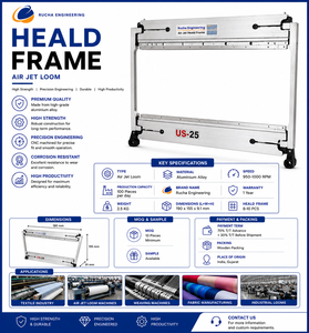 Custom Size Aluminium Heald Frame for Industrial Textile Machines <b>Weaving</b> Equipment and OEM Applications - Product Image 1