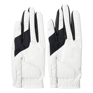 Gants de golf en cuir blancs pour hommes, taille petite, pour les passionnés de golf, lot de 2, avec notre gant de golf petit format résistant aux intempéries pour hommes - Product Image 1