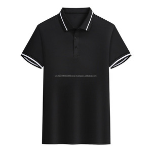 Camiseta Polo de Manga Corta de Secado Rápido de 180g con Logotipo Personalizado Bordado OEM, Patrón Sólido, Ropa de Trabajo con Solapa, Tejido de Punto - Product Image 4