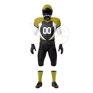 Uniforme de football américain léger sur mesure, manches courtes, vêtements d'entraînement personnalisés pour équipe, hommes - Product Image 2