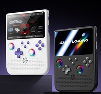 Console de jeu portable H5 avec écran IPS de 5 pouces, système Linux 64g, console de jeu vidéo avec éclairage RVB, batterie 4000 mAh