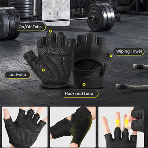 Heavy-Duty Lightweight Wheelchair Lifting Gloves Full Palm Protection Thick <b>Padded</b> Hand Grips Outdoor Sports Grip Shock - Product Image 6