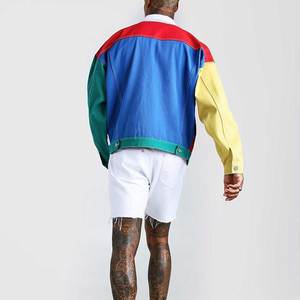 Veste en jean tactique streetwear pour motard, personnalisable avec impression DTG, motif anime et dessin animé, pour homme, style vintage, séchage rapide - Product Image 3