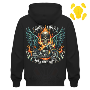 Premium Digital Print Biker Hoodies with Comfortable Protective Winter Motorcycle Racing Jacket - Product Image 2