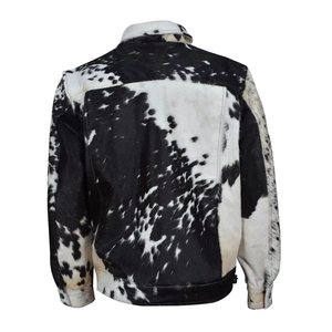 Chaqueta Bomber de Cuero Genuino Grueso de Primera Calidad, Unisex, con Cuello Alto, Estilo Urbano, Invierno, Marca Haus Industries - Product Image 4