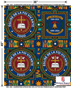 Premium African Wax Print Fabric Manufacturer Custom Church Celebration Anniversary Convention Uniform Supplier - Product Image 2