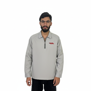 Nouveaux polos d'affaires pour hommes, coupe ample et décontractée, avec col boutonné long, pour le printemps et l'automne - Product Image 4