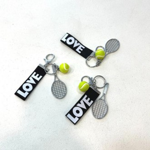 Portachiavi accessorio portachiavi racchetta da Tennis in miniatura - Product Image 1