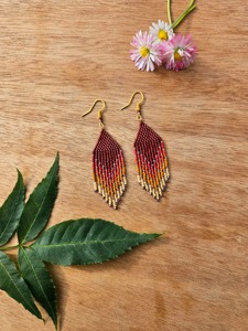 Pendientes de cuentas únicos para amantes de la joyería hecha a mano que ofrecen artesanía distintiva y diseño de moda pendientes de cuentas para mujer - Product Image 6