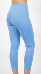 Leggings Deportivos de Cintura Alta Color Azul Bebé para Mujer, Pantalones de Yoga de Compresión Personalizados OEM - Product Image 5