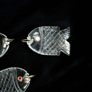 Colgante de pez de cuarzo cristalino AAA, amuleto de pez tallado a mano con piedra preciosa, collar de cristal curativo hecho a mano en plata 925, para fabricación de joyas al por mayor - Product Image 4