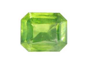 พลอยเพทายสีเขียวทรงแปดเหลี่ยมธรรมชาติสำหรับทำแหวน จี้ และเครื่องประดับสะสม - Product Image 1