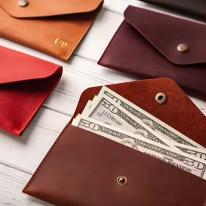 New Design Leather Wallet Portable Long <b>Envelope</b> <b>Money</b> Pouch Clutch Bag Elegant Coin Purse Small Card Holder for Cash Manage - Product Image 2