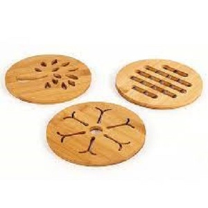 Durable Natural Stylish <b>Drink</b> Coasters Eco-Friendly Acacia Wooden Coaster Set for Home Office Classic Home Decoration - Product Image 2
