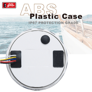 เกจ์วัดใบหน้ารถยนต์ไฟฟ้า3/8นิ้ว,เกจโลหะสีขาว85มม. 3 180องศาสำหรับรถบรรทุกหนักทางทะเลรถบัสเครื่องกำเนิดไฟฟ้า - Product Image 3