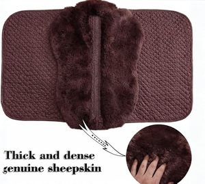 Almohadilla de salto ecuestre con ribete de piel de oveja, forro de lana de cordero, diseño cuadrado para equitación, tamaño personalizable - Product Image 3