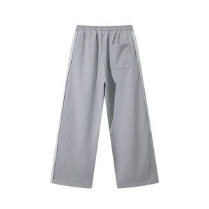 Custom Embroidery High Quality <b>Drawstring</b> Sweatpants Oversized Streetwear Jogger Straight Leg <b>Trousers</b> for Men Sororities - Product Image 2