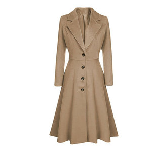 Abrigo Largo Entallado para Mujer, Ropa de Invierno Sofisticada, Cálida y a la Moda, Proveedor Mayorista de Fábrica, Ropa Casual para Mujer - Product Image 1