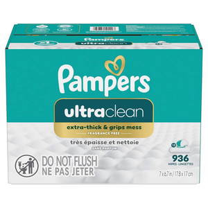 Toallitas Húmedas para Bebé Pampers Ultra Clean (Anteriormente 'Free & Gentle'), 99% Agua, Hipoalergénicas, Sin Perfume, 100% a Base de Plantas - Product Image 3