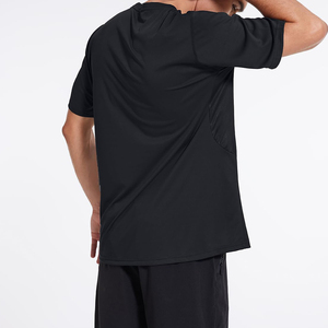 T-shirt élégant pour homme, vêtements de plein air, polyester, bonne qualité, avec logo personnalisé, t-shirt à col contrastant pour homme - Product Image 2