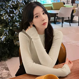 Pull moulant sexy à manches longues en maille pour femme – Chic et polyvalent, mettant en valeur la silhouette - Product Image 3