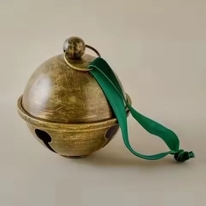 Campana Colgante Metálica Navideña con Adorno Decorativo para Decoración de Árboles de Temporada, Interiores Festivos y Celebraciones - Product Image 5